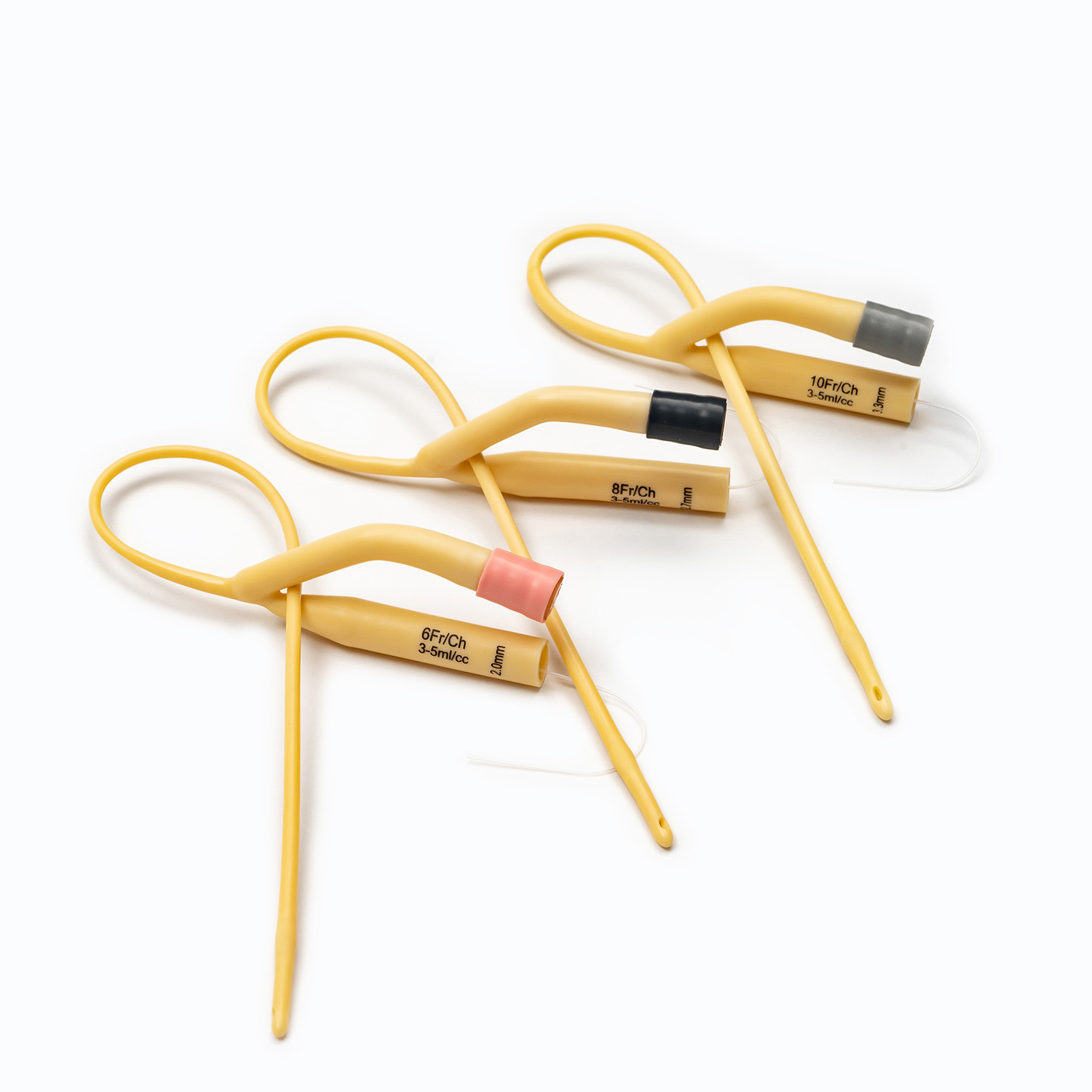 Engangs dobbelt lumen latex kateter urinateter/drenering